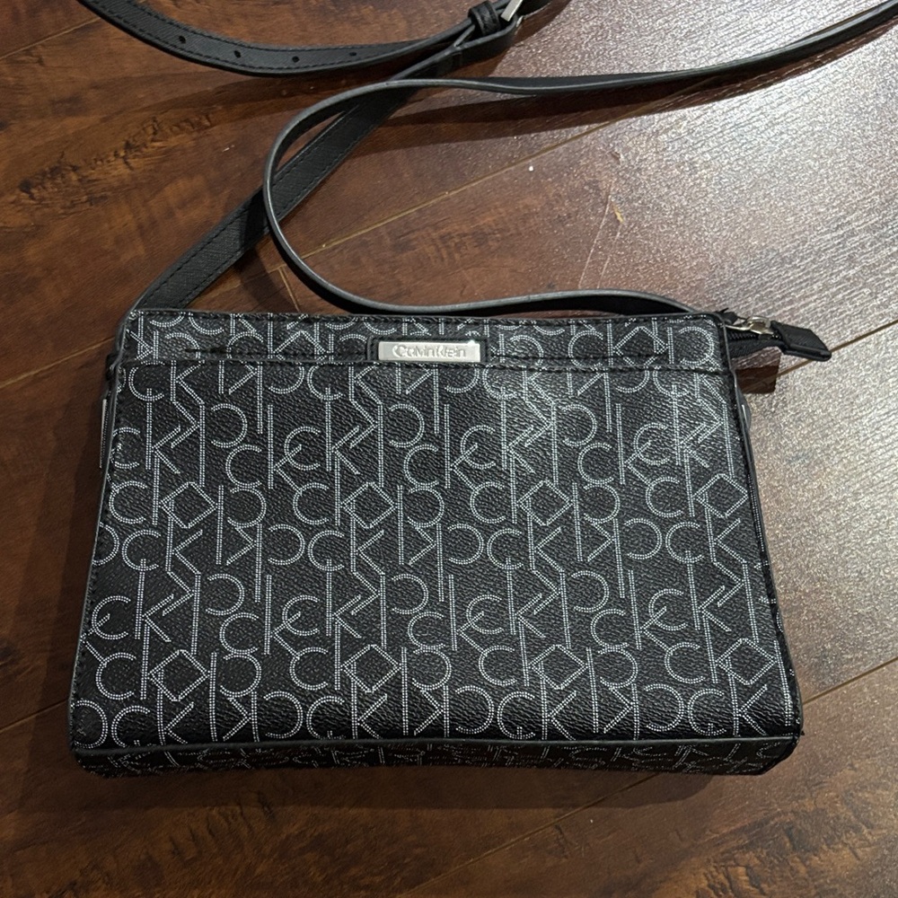 Calvin Klein Monogram Black Messenger Bag